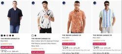THE INDIAN GARAGE CO Mens Shirts at minimum 85% Discount