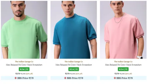 Image of The Indian Garage Co. Brand Men's Sweatshirt & Hoodies @ Flat 80% Discount