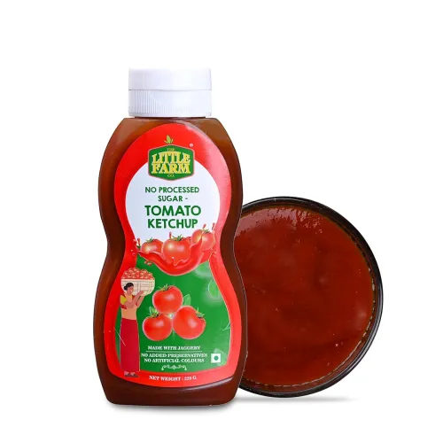 Image of THE LITTLE FARM CO Healthy Jaggery Tomato Ketchup (220g) | No Added Preservatives, No Refined Sugar & No Chemicals | Swe
