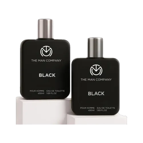 Image of THE MAN COMPANY Black EDT Perfume For Men (Pack of 2, 50ml each) 