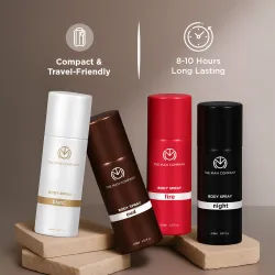 THE MAN COMPANY Blanc, Fire, Night & Oud Deodorant Set | Long-Lasting Freshness Deodorant Spray - For Men & Women (600