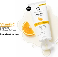 THE MAN COMPANY Daily Vitamin C & Niacinamide | For Skin Brightening, Glowing| Dullness Reduction| Hydrates | Suitable For Oily, Dry & Sensitive Skin For Men Face Wash (150 ml)