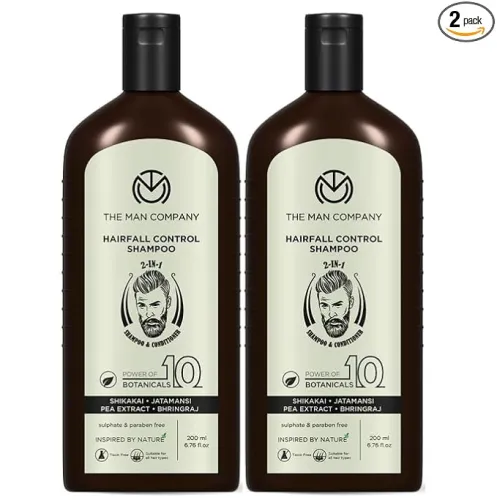 Image of The Man Company Hairfall Control 2-in-1 Shampoo & Conditioner For Men (200ml * 2)