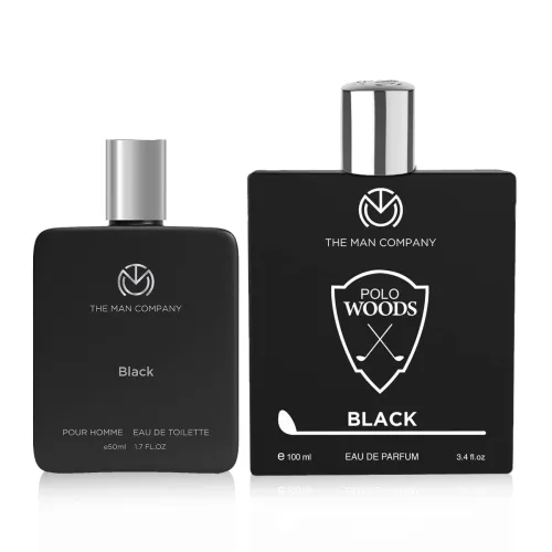 Image of The Man Company Men Polo Black Liquid Perfume Combo Pack - Set Of 2, 150 