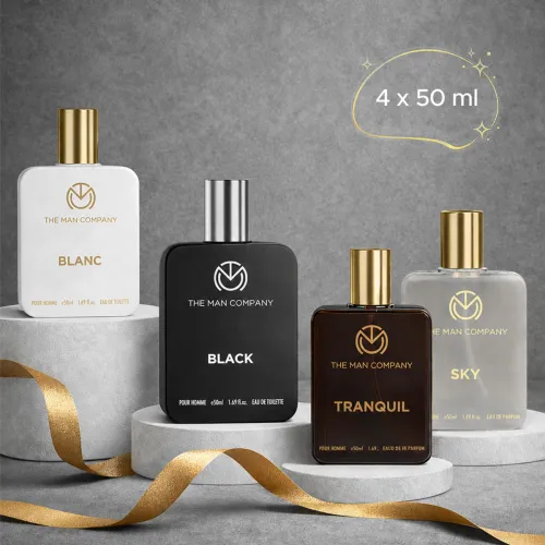 Image of THE MAN COMPANY Perfume Gift Set - Timeless Fragrances | Luxury Long-Lasting Perfumes For Men Perfume - 200 ml (For Me
