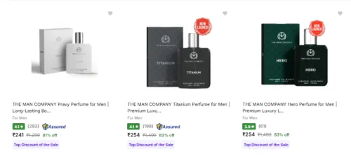 Image of The Man Company Perfume at minimum 73% Discount