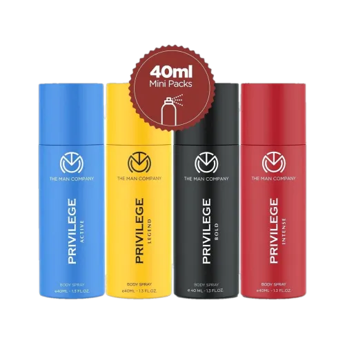 Image of THE MAN COMPANY Privilege Combo Travel 40ML Pack 4