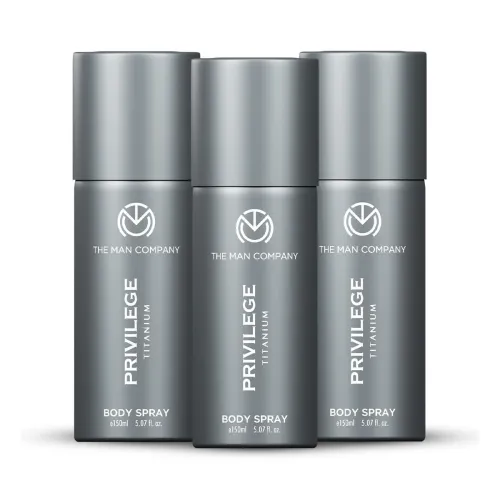 Image of The Man Company Privilege Titanium Deodorant Combo for Men -150ml*3