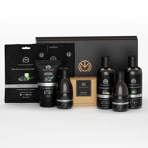 Image of The Man Company Skin Care Kit with Vitamin C Face Wash, Face Serum