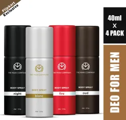 THE MAN COMPANY Travel Deo Kit (160 ml, Pack of 4)