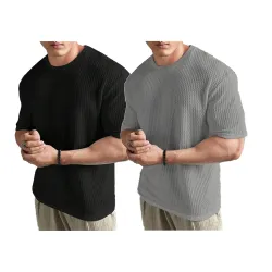 The Modern Soul Solid Self Design Oversized Tshirt for Men