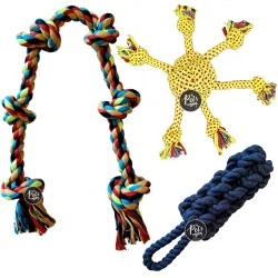 The Pets Company Dog Rope Toy Combo, 3 Pcs