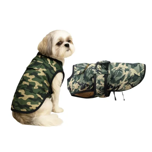 Image of The Pets Company Dog Winter Coat, Jacket, Clothes, Windproof, Light Weight, Washable, Ultra Warm Thick Fleece Lined Dog 