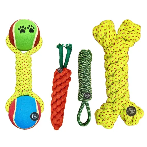 Image of The Pets Company Dog Chew Toys, Combo of 4