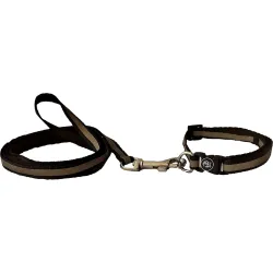 The Pets Company Reflective Leash Collar Set for Puppies, 4 Feet 10 MM, Black
