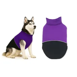 The Pets Company Dog Winter Coat Jacket, Cloth, Windproof, Reversible, Light Weight, Washable, Ultra Warm Thick Fleece L