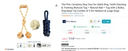 The Pets Company Rope Dog Toys 3pcs