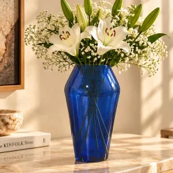 The Purple Tree Elegant Colored Glass Flower Vase