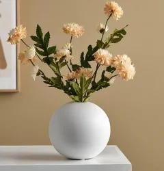 The Purple Tree Round Ceramic Vase 