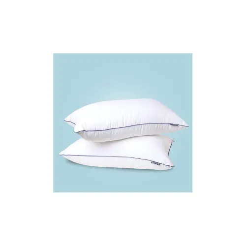 Image of The Sleep Company Plush Pillow | Super Soft | 100% Virgin Microfiber Filling | Hypoallergenic |White, Pack of 2