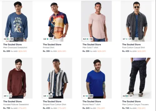 Image of The Souled Store at minimum 80% Discount