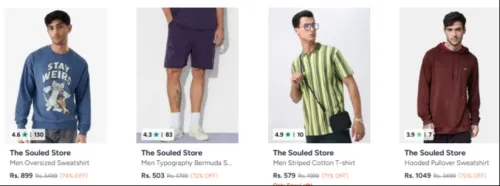 Image of The Souled Store Clothing Upto 74% Discount 