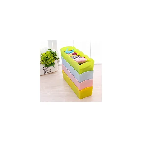 Image of The Sr Brand Drawer Dividers – Pack of 4, Plastic, Multicolour