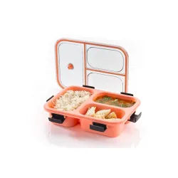 THE SR Brand Lunch Box for Office Men and Lunch Box for Kids, Microwave Safe Lunch Boxes (Pack of 1, Multicolor, Plastic), 750 milliliters