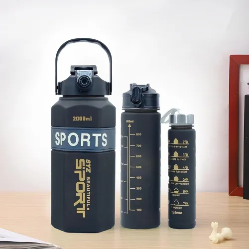 Image of The Venti Diy Motivational Water Bottle Set Of 3Pcs