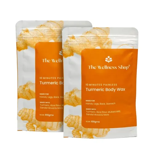 Image of The Wellness Shop Turmeric Full Body Wax Powder (Pack of 2) 