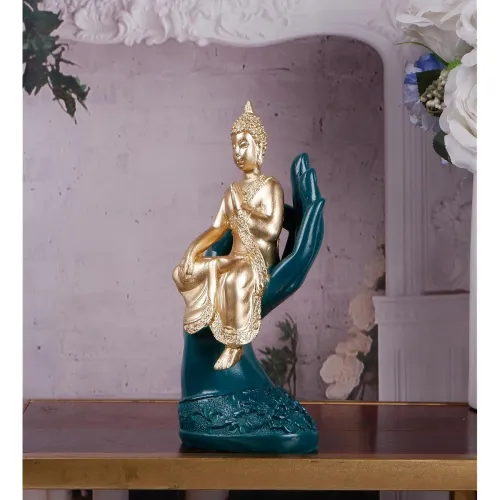 Image of THE WHITE INK DECOR Golden Enlightenment: Buddha