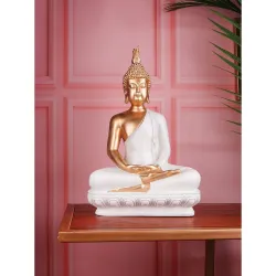 THE WHITE INK DECOR Premium Meditation Statue 