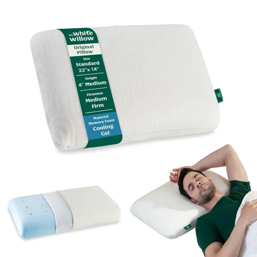 Image of The White Willow Memory Foam Cervical Orthopedic Pillow