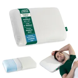 The White Willow Memory Foam Cervical Orthopedic Pillow