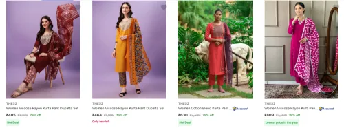 Image of The52 Women's Ethnic Sets upto 79% Discount