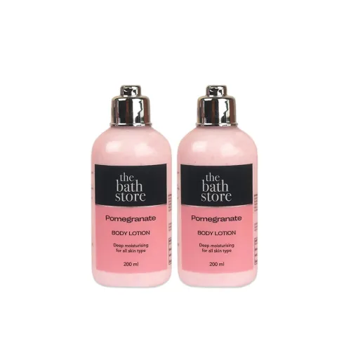 Image of The Bath Store Pomegranate Body Lotion - Nourishing | Moisturizer | Smooth Skin - 200ml (Pack of 2)