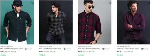Image of The Bear House Casual Shirts Upto 63% Discount