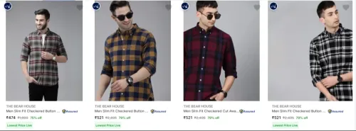 Image of THE BEAR HOUSE Casual Shirts upto 79% Discount