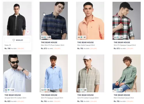 Image of The Bear House Men Shirt Minimum 70% Discount