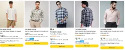  THE BEAR HOUSE Mens shirt at minimum 70% Discount