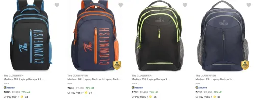 Image of The Clownfish Laptop Bags at minimum 70% Discount
