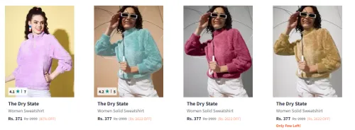 Image of The Dry State Women's Sweatshirts at minimum 80% Discount