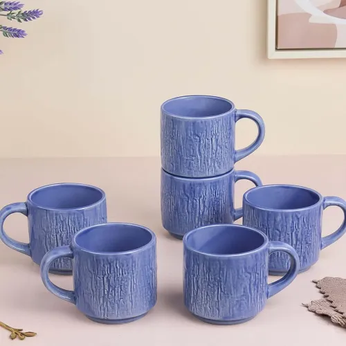 Image of The Earth Store Ceramic Tea Cup, 240ml * set of 6