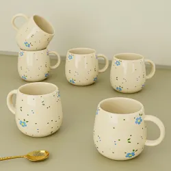 The Earth Store Ovule Flower Ceramic Tea Cup 160ml (SO6)