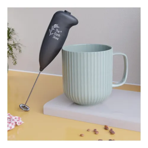 Image of The Earth Store Ceramic Coffee Mug 330ml with Frother Combo