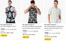 The Indian Garage Co. Mens Casual Shirt at Minimum 70% Discount