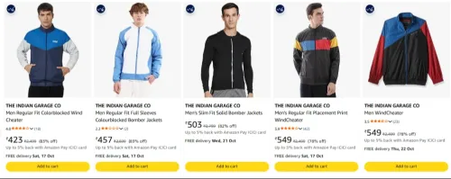 Image of THE INDIAN GARAGE CO Men's Jackets min. 83% Discount