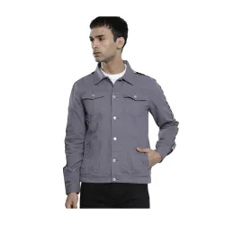 The Indian Garage Co Men Slim Fit NA Trucker Jacket