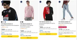 THE INDIAN GARAGE CO Mens Clothing at minimum 80% Discount