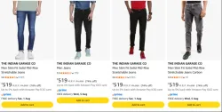 The Indian Garage Co. Mens Jeans at 74% discount 